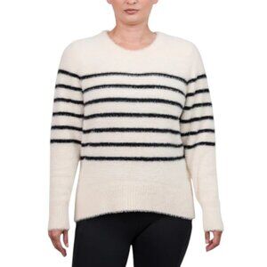 NEW Bleu Gray Long Sleeve Eyelash Crewneck Sweater | Navy